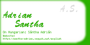 adrian santha business card