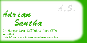 adrian santha business card
